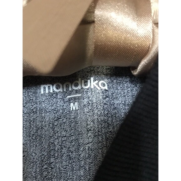 $110 MANDUKA Bomber Jacket Gray Dunes Jacquard Stretch Designer Coat Size M - Picture 5 of 8